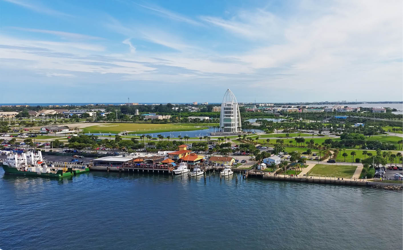 Exploration Tower in Port Canaveral, Florida